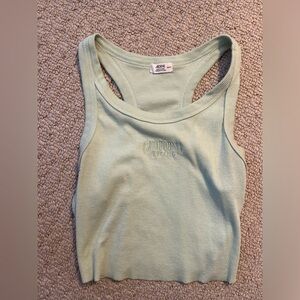 Pastel green California tank top